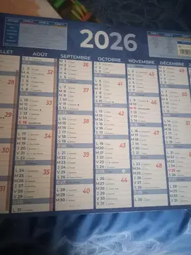 calendrier 2026