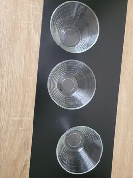 3 petits bols en verre 11cm*6cm