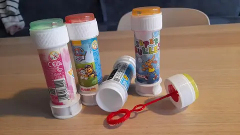 4 flacon à bulles VIDES
