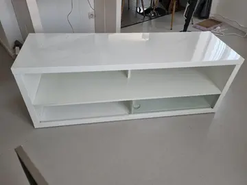 meuble tv laqué blanc