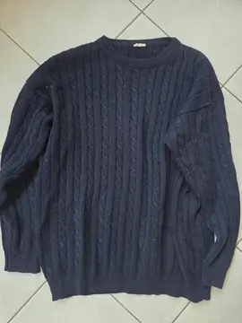 Pull Homme bleu marine L