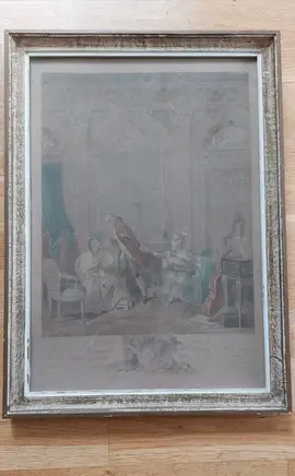 reproduction encadrée :le billet doux