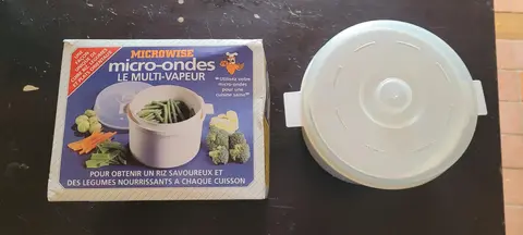 cuiseur vapeur/micro-ondes, riz/legumes