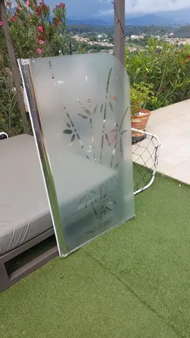 paroi de douche amovible 140x80 cm