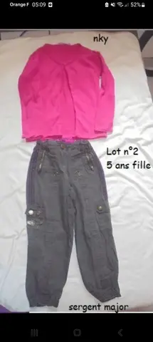 lot n°2: 5 ans fille