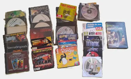 CDs de jeux et logiciels Windows 95>XP