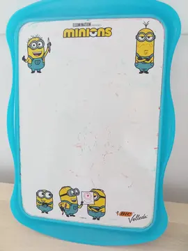 Ardoise blanche Velleda, double face - MINIONS