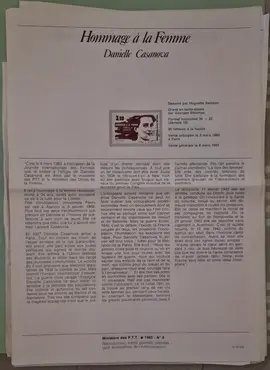 Timbres - Notice philatélique 1983 (lot7)