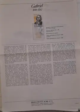 Timbres - notice philatélique 1983 (lot8)