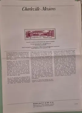 Timbres - notice philatélique 1983 (lot10)