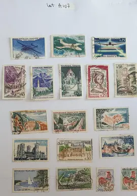 Lot A107 Timbres France années 60