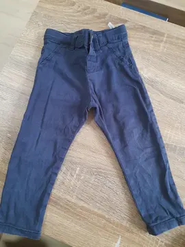 pantalon bleu T 86 cm