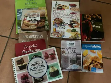 lots de livres de cuisine