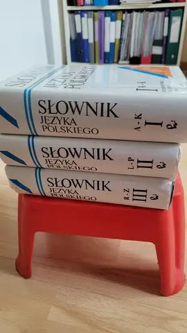 dictionnaire polonais unilingue en 3 volumes