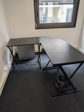 Lot de 2 bureaux d'angle
