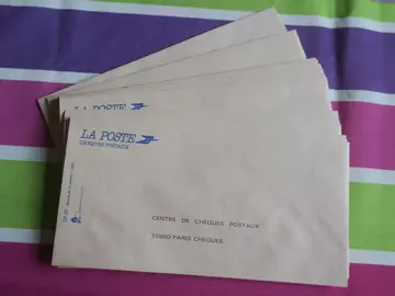 Lot de 25 enveloppes pré-imprimées pour CCP