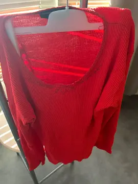 sweat-shirt manches longues rouge