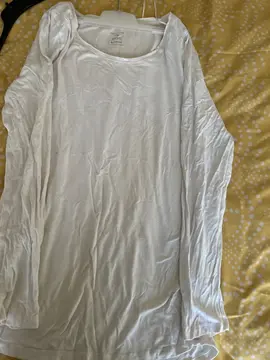 sweat-shirt blanc taille XL