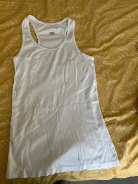 débardeur blanc taille M