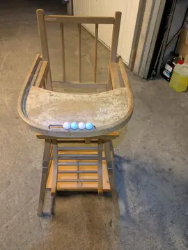chaise haute bois