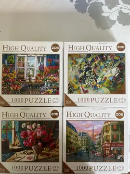 4 puzzles 1000 pièces