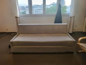 canapé d’hôtel en tissu gris