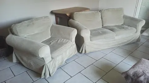 canapé deux places+fauteuil