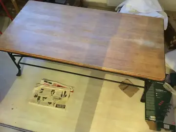 table basse bois et métal