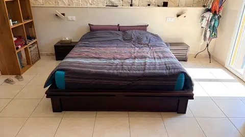 Lit 160cm en chene Wenge