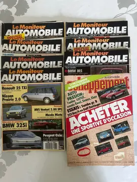 revues Le moniteur automobile années 80