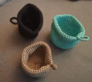 paniers en crochet