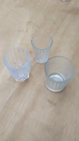 3 verres dépareillés