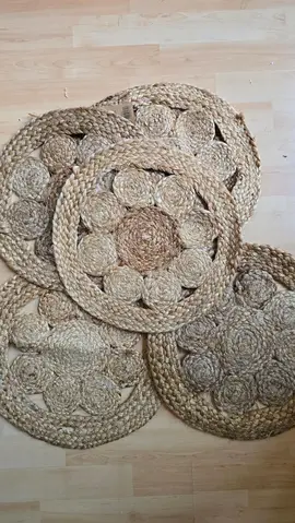 6 dessous d'assiettes jonc