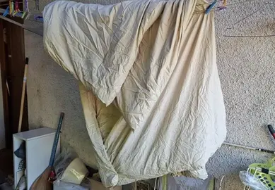 couette de plumes pour récupérer les plumes