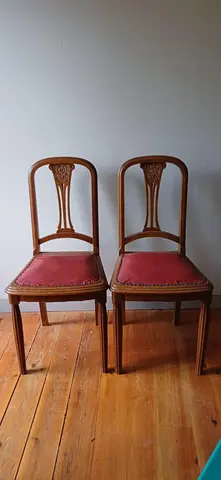 2 mgniiques chaises art déco