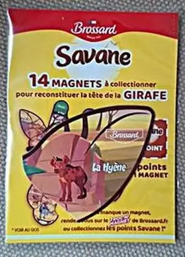 Magnet Savane "la hyene", collection "la girafe"