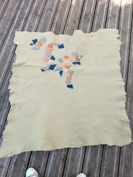tapis en laine feutrée
