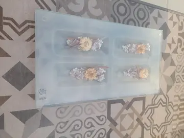 plateau décoratif en verre