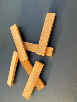 plaquettes de chêne (style kapla)