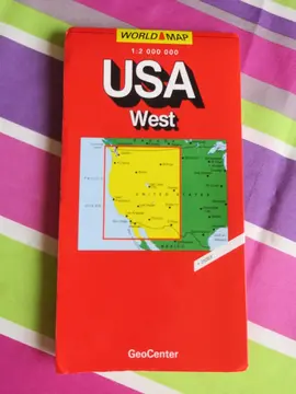 Carte routière USA WEST World Map/GeoCenter 1998
