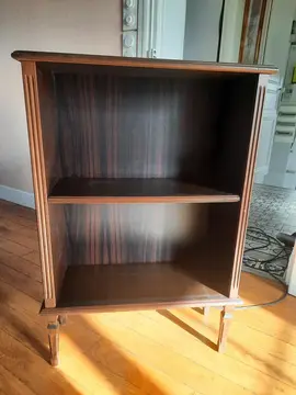 Petite étagère bois foncé