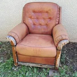 Fauteuil cuir