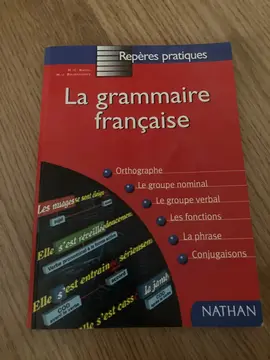 livre de grammaire française
