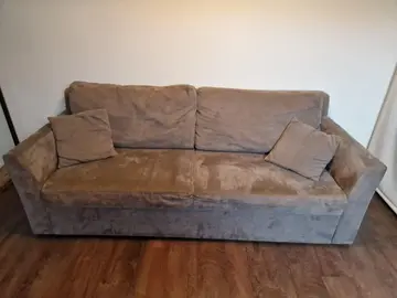Canapé-lit taupe 140×190