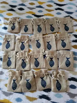 pochons en jute