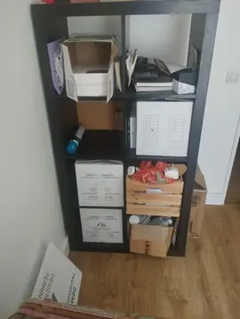 Don meuble rangement IKEA KALLAX brun noir
