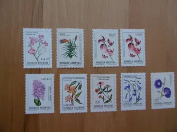 Timbres FLEURS Argentine