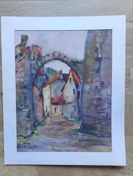 peinture ville fortifiée