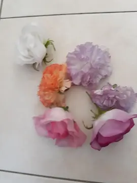 6 fleurs artificielles