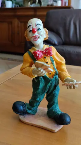 Statuette "clown" en céramique